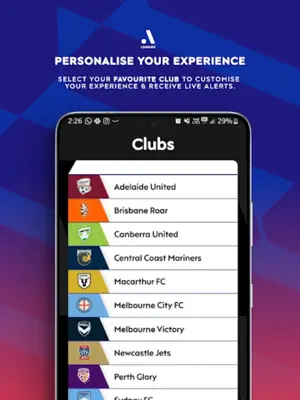 A-Leagues android App screenshot 3